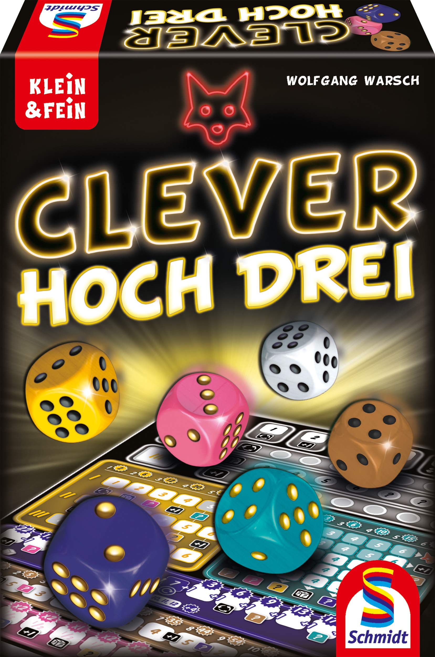 Schmidt Spiele 49384 “Clever hoch Drei”, Dice Game from the Klein & Fein Series