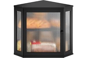 STDDRE Corner Bread Box Kitchen Countertop Extra Large Capacity Farmhouse Bread Box, Corner Countertop Storage, Double Layer 