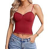 Avidlove Camisoles Tops for Women Lace Cami Tops Sexy Y2k Undershirts Cute Going Out Top