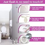 GoHygiene Flushable Paper Toilet Seat Covers 5 Packs 50 Covers Travel view 2