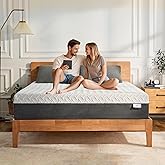 Gelsea Queen Memory Foam Mattress, 12 Inch Queen Size Mattress in a Box, Green Tea Gel Infused Foam for Pressure Relief and Cool Sleep, Foam Made in USA, CertiPUR-US Certified, Medium Firm