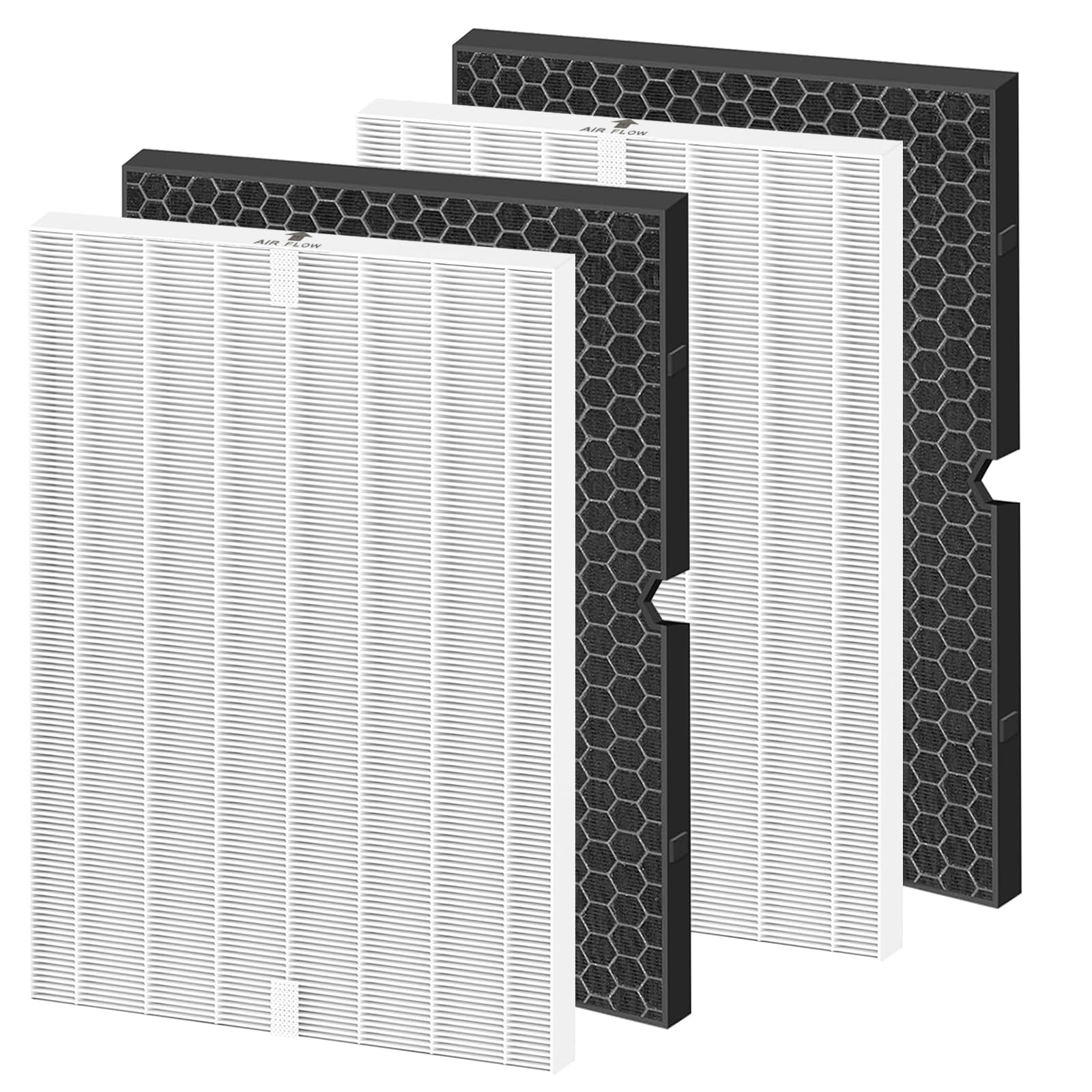 Photo 1 of Colorfullife 2 Sets 116130 Replacement Filter H for Winix 5500-2 AM80 Plasmawave Air Purifier, 2 True HEPA Filter and 2 Activated Carbon Filter Combo Pack, Replacement Part 116130