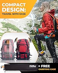 Foxelli Trekking Poles – Lightweight Collapsible