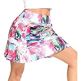 WOWENY Women's Athletic Tennis Skorts Skirts for Women Running Golf Skort with Pockets