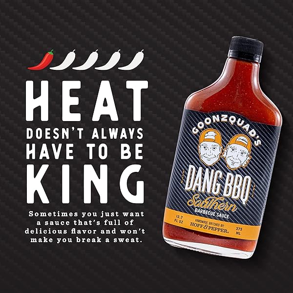 HOFF AND PEPPER GOONZQUAD DANG BBQ SOUTHERN BARBECUE SAUCE | HICKORY SMOKE TANGY BARBECUE SAUCE HANDMADE IN TENNESSEE
