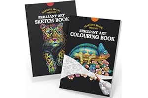 Marvin's Magic - Coloring Book & Sketch Pad Bundle - 36 Page of Animals - Coloring Books for Children & Adults