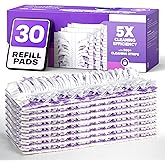 5X Cleaning Power Mop Refills for Swiffer Power Mop, 500+ Strips Multi-Surface PowerMop Refill Pads, 30 Count Disposable Powermop Wood Mops, Replacement Mopping Pad for Floor Cleaning