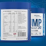 Applied Nutrition Pump 3G Pre Workout ICY Blue Raz 375g 25 Servings view 9