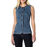 Amazon Essentials (Demi's Pick) Women's Regular-Fit Button-Down Denim Vest