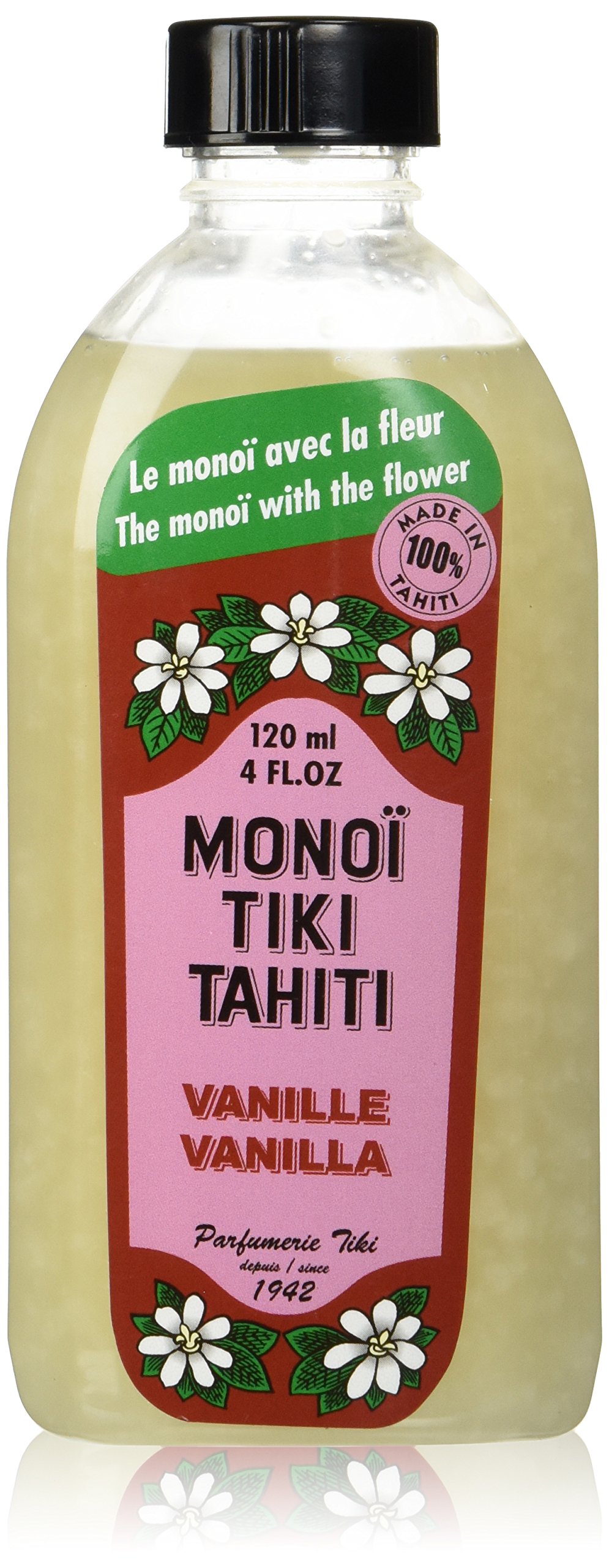 Coconut Oil Vanilla Monoi Tiare Cosmetics 4 oz Oil
