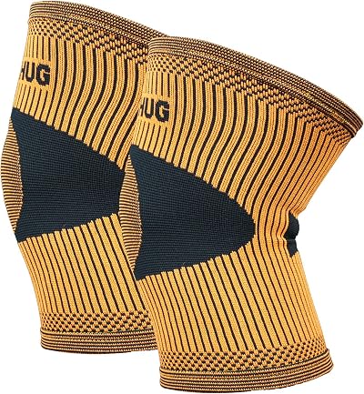Bearhug Bamboo Knee Support Twin Pack Medium Men Women Compression Sleeve