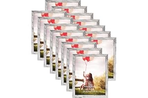 HORLIMER 8x10 Picture Frame Set of 15, Distressed White Picture Frames Display 8 by 10 Photo for Wall or Tabletop