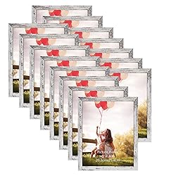 HORLIMER 8x10 Picture Frame Set of 15, Distressed