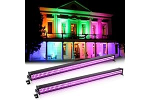 FODEXAZY Stage Light Bar, 336 LEDs 70W RGBW Dj Light Bar Wash Lights Wall Washer Strip DMX Control Dj Stage Lighting for Indoor Disco Party Church Birthday Bar Wedding 2PACK