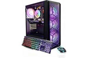 STGAubron Gaming PC Computer Desktop, Intel Core i7 8th Gen up to 4.1GHz, GeForce RTX 3050 6G, 16G DDR4, 1T SSD, WiFi 6, BT 5