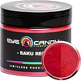 Eye Candy Pigments Premium Red Mica Powder - Baku Red (50gr) - for Epoxy, Resin, Soap, Paint, Woodworking, Acrylic Pouring, Bath Bombs, Fishing Lures - DIY Arts and Crafts Additive