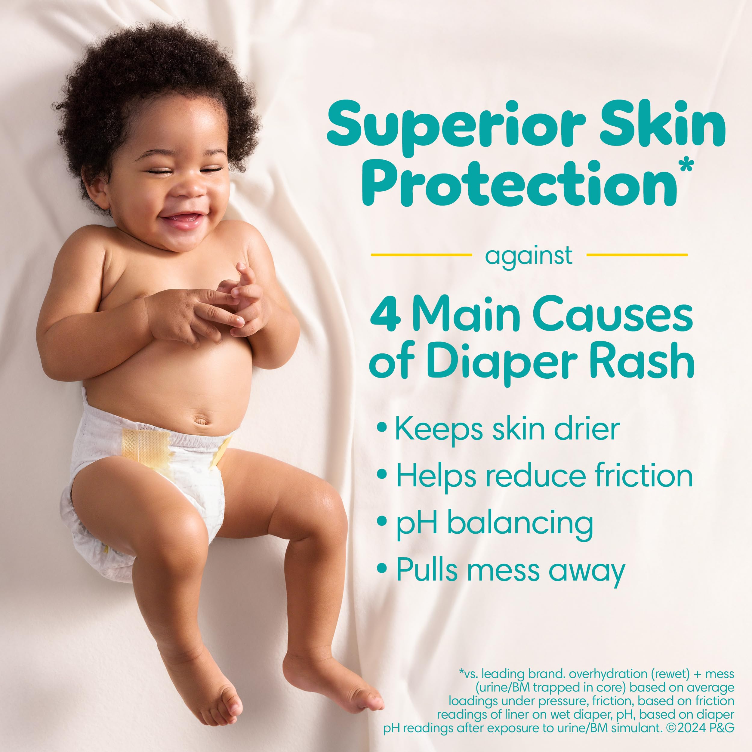 Pampers Swaddlers Diapers, Size 5 (20-37 lbs), 132 Count, Absorbent, Keeps Baby Dry and Comfortable, Skin Safe Disposable Baby Diaper (Packaging May Vary)