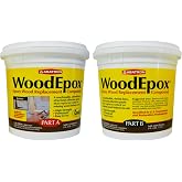 Abatron WE2GKR Wood Restoration System, Paste, Slight Ammonia, Tan/White, 2 gal