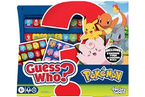 Guess Who? Pokémon Edition Game | 48 Pokémon | Fun Kids Board Games for Families | 2 Players | 15 Mins. | Travel Friendly | Ages 6+