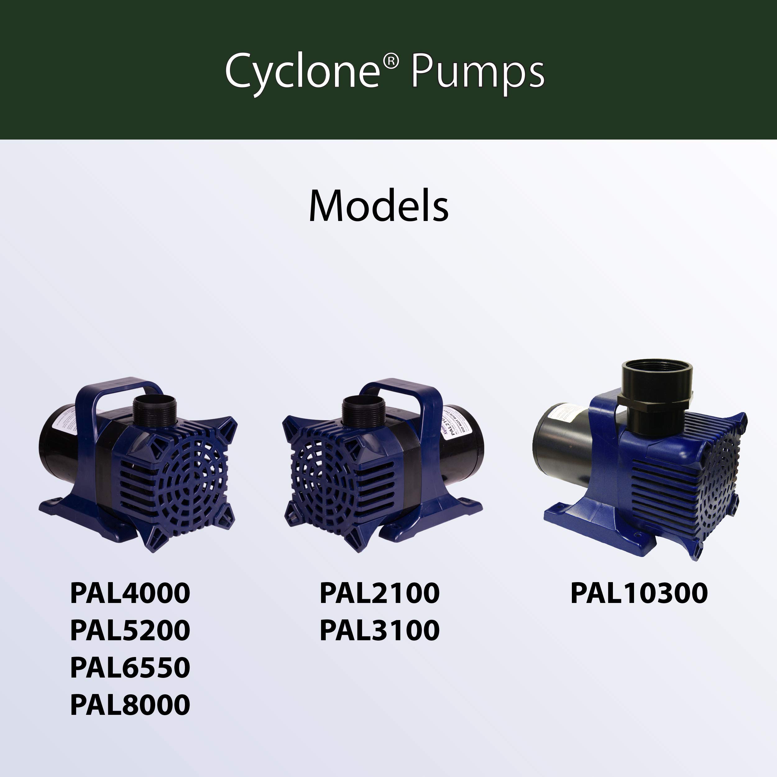 Alpine Cyclone 8000GPH Waterfall & Pond Pump 33ft Power Cord PAL8000