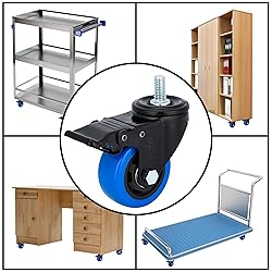 3 Inch Caster Wheels 1000Lbs Threaded Stem Casters
