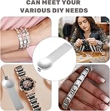 MEKEET 2 Pcs Stainless Steel Italian Name Bracelet Tool for Adding Removing view 6