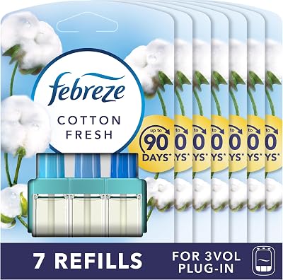 Febreze 3Volution Air Freshener Plug In Refill 20 ml Cotton Fresh 7 x 20 ml
