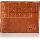 Lucky Brand Men's Bifold Wallet | ID Window | Card Slots | Genuine Leather | Organization | Durable | Stylish