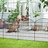FOREHOGAR Decorative Metal Garden Fence Outdoor
