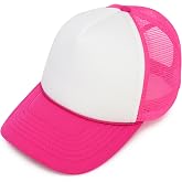 DALIX Two Tone Trucker Hat Summer Mesh Cap with Adjustable Snapback Strap