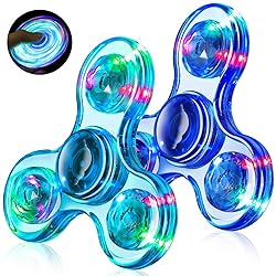 Fidget Spinner for Kids Adults 2 Pack, Light up