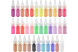 Woohome Color Art Sand Kit, Sand Art Bottles, Colored Sand Bottles for Painting, Crafts, Wedding Decor, Decorations (35 Color