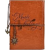 Zhitongda Unique Music Themed Personalized Notebook Gifts Cool Gifts For Music Lovers Musicians Writers Teacher Singers Songwriting Journal