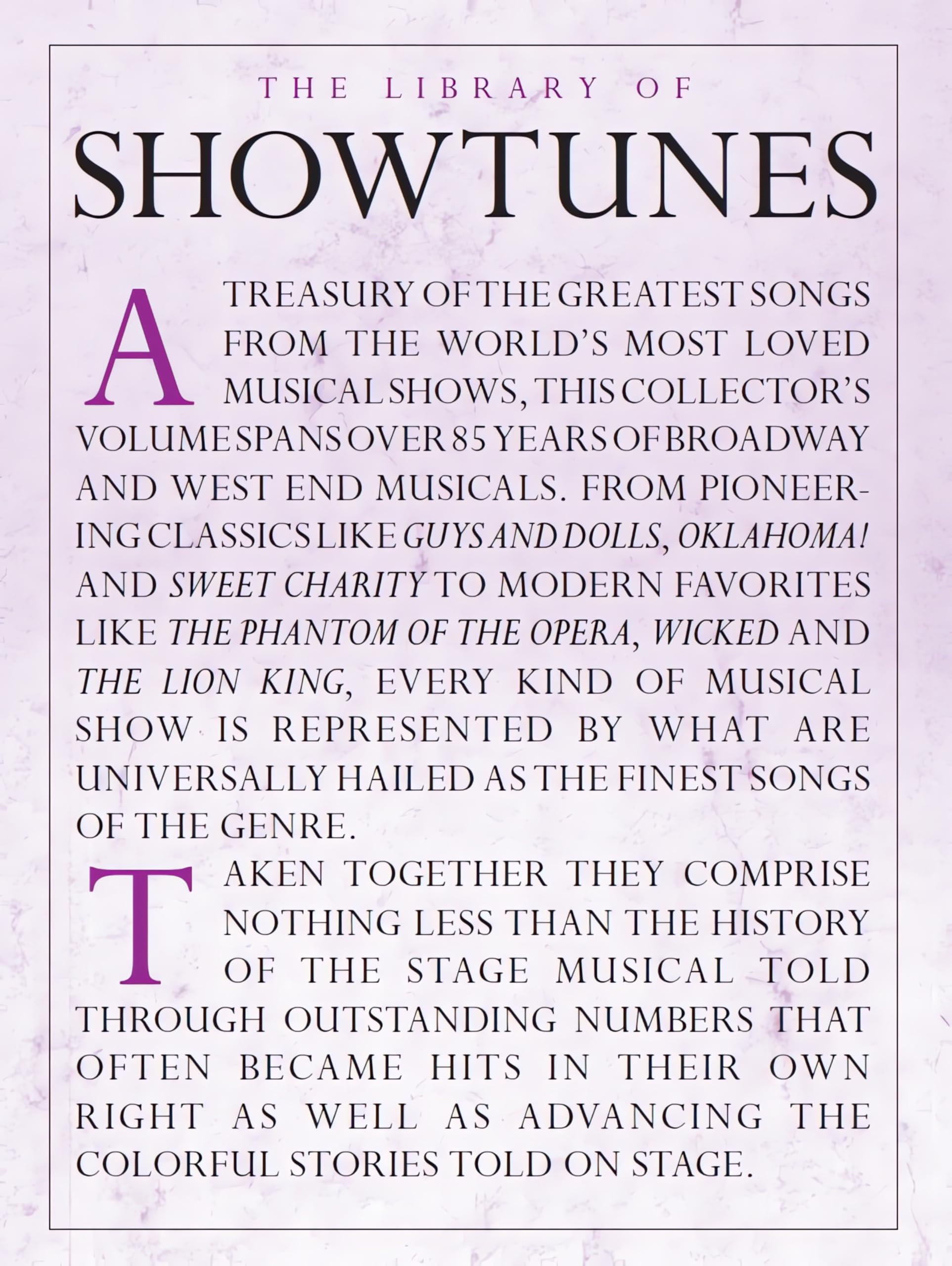 The Library Of Showtunes