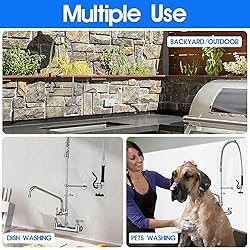 OIERZIN Commercial Kitchen Faucet with Pre-Rinse