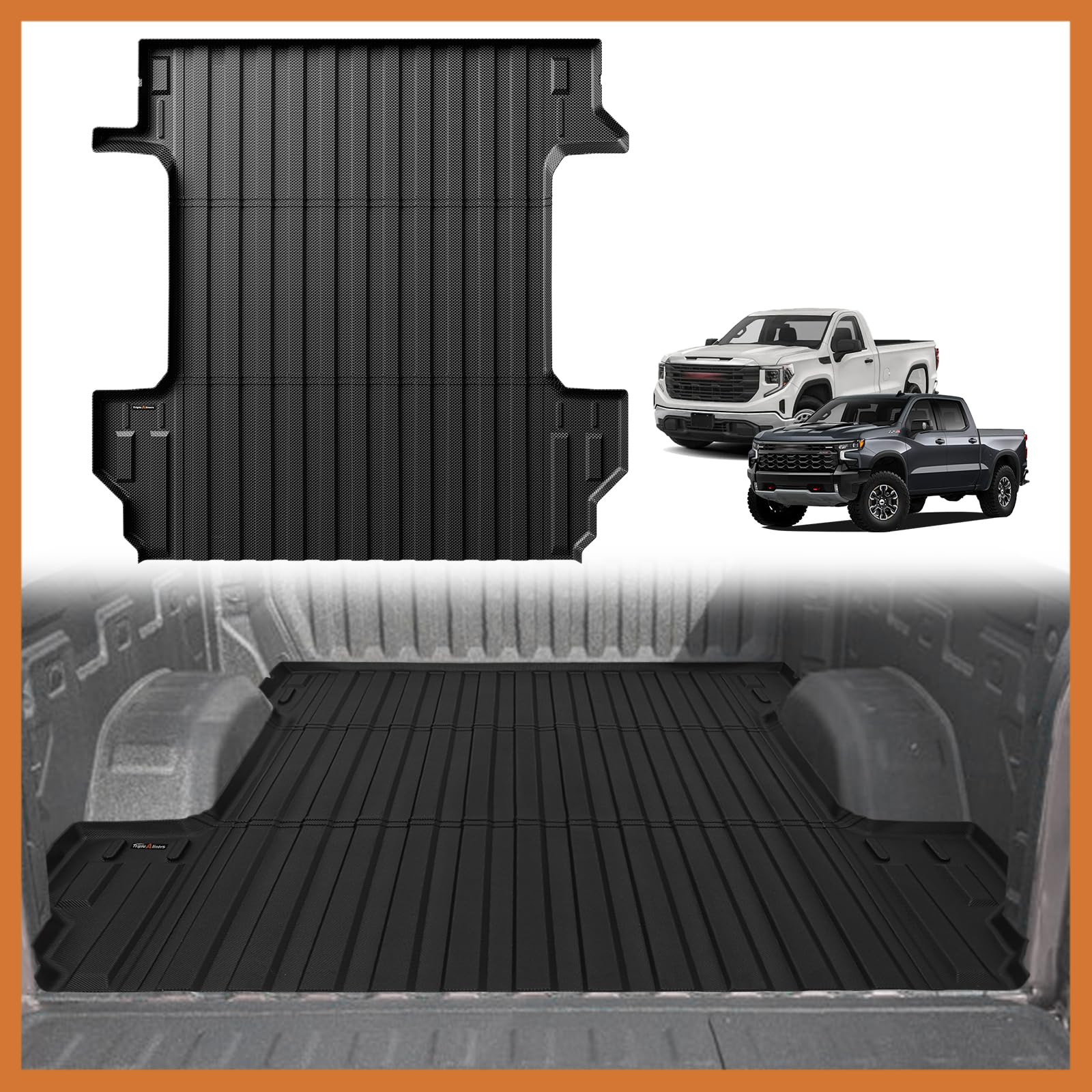JTYZSM Truck Bed Mat for 2019-2025 Chevy Silverado/GMC Sierra 1500 5.8FT Crew Cab Short Bed All Weather TPE Trunk Bed Liner for 19-25 Chevrolet Silverado Sierra, Truck Bed Mats - Canada JTYZSM Truck Bed Mat for 2019-2025 Chevy Silverado/GMC Sierra 1500 5.8FT Crew Cab Short Bed All Weather TPE Trunk Bed Liner for 19-25 Chevrolet Silverado Sierra, Truck Bed Mats - Canada