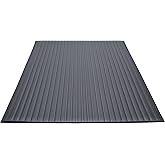 Guardian 24030502 Air Step Anti-Fatigue Floor Mat, Vinyl, 3'x5', Black, Reduces fatigue and discomfort, Can be easily cut to fit any space