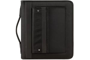 FRANKLIN COVEY FranklinCovey - Friday Binder - Nylon Zipper with Handles (Classic, Black)