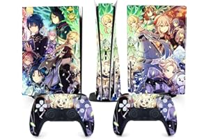 TANOKAY PS5 Console Skin and Controller Skin Set | Genshin Impact Characters | Matte Finish Vinyl Wrap Sticker Full Decal Skins | Compatible with Sony Playstation 5 Disc Edition