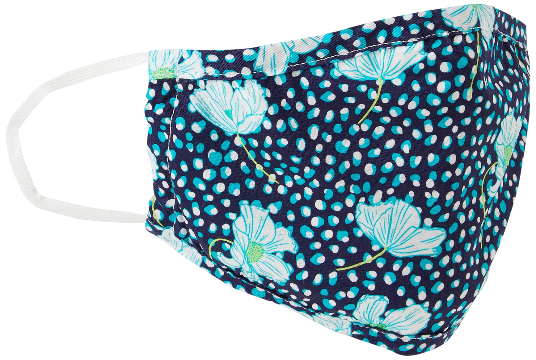 Little Blue House By Hatley Double Layer Face Mask with Ear Elastic Fashion Scarf, Bloom, One Size