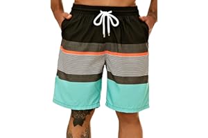 KAILUA SURF Big and Tall Mens Swim Trunks, 9" Mens Designer Bathing Suit Boardshorts