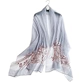 STARWHISPER Women Silk & Wool Long and Large Scarf Shawl Wrap For Evening Dress