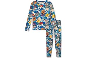 Cuddl Duds Boys Thermal Underwear Set - Spiderman, Pokemon, Minecraft, Super Mario Designs - Kids Long John Base Layer
