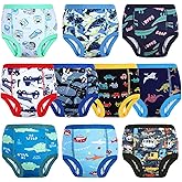 MOEMOE BABY Training Underwear 10 Packs Absorbent Potty Training Pants for Boys and Girls Cotton Pee Pants 2-9T