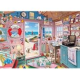 Ravensburger My Haven No.7: My Beach Hut 1000 Piece Jigsaw Puzzle for Adults - 12000032 - Handcrafted Tooling, Made in German