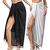 Rossopesca Sarong Wraps for Women Beach Cover Up Bikini Bathing Suit Swimsuit Scarf Pareo Beach Wrap Skirt Coverups