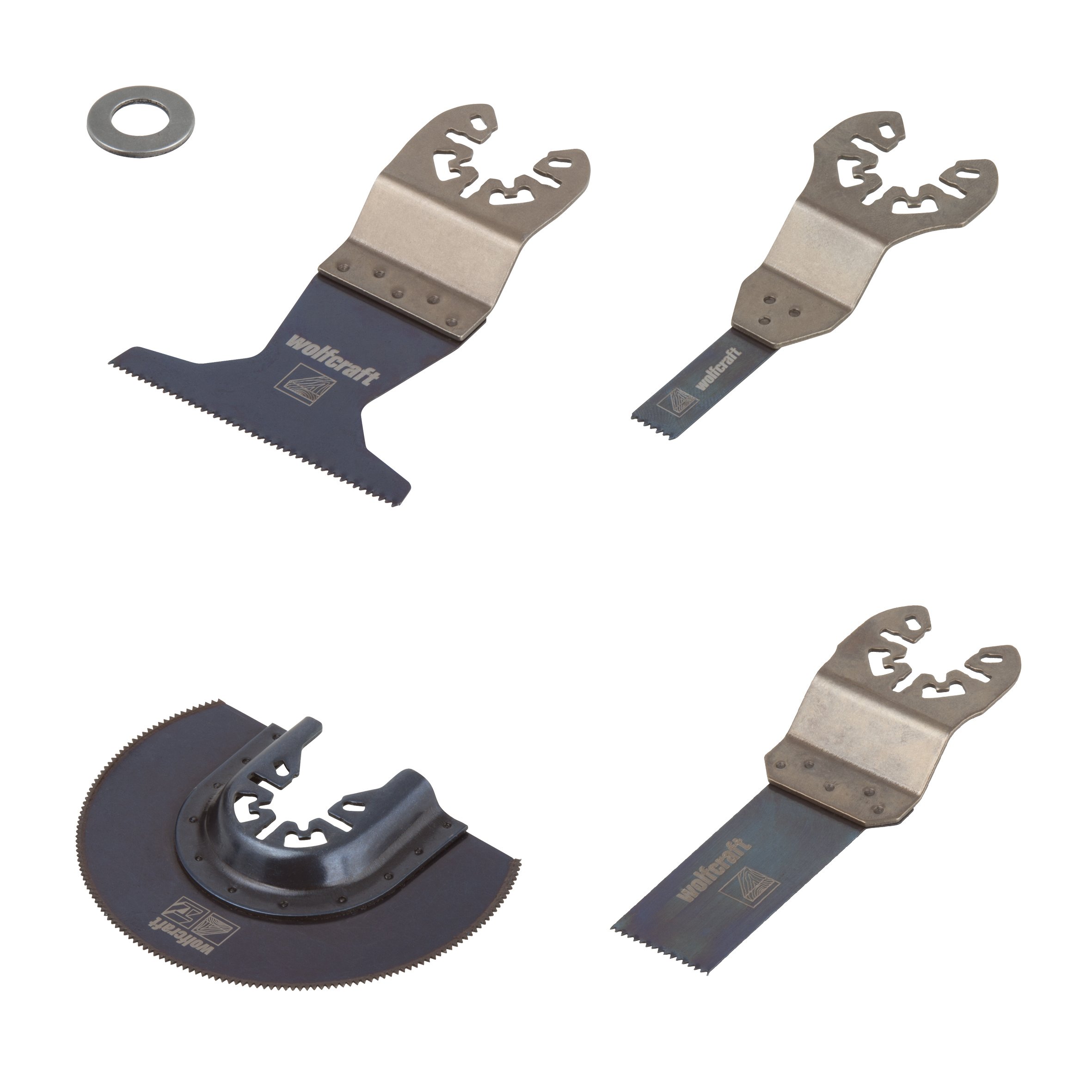 wolfcraft Vibration Saw Starter Set for Laminate "PRO" 4 Pcs., Universal Receptacle I 3961000