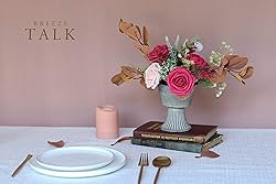 Breeze Talk Artificial Flowers Fuchsia Roses 25pcs