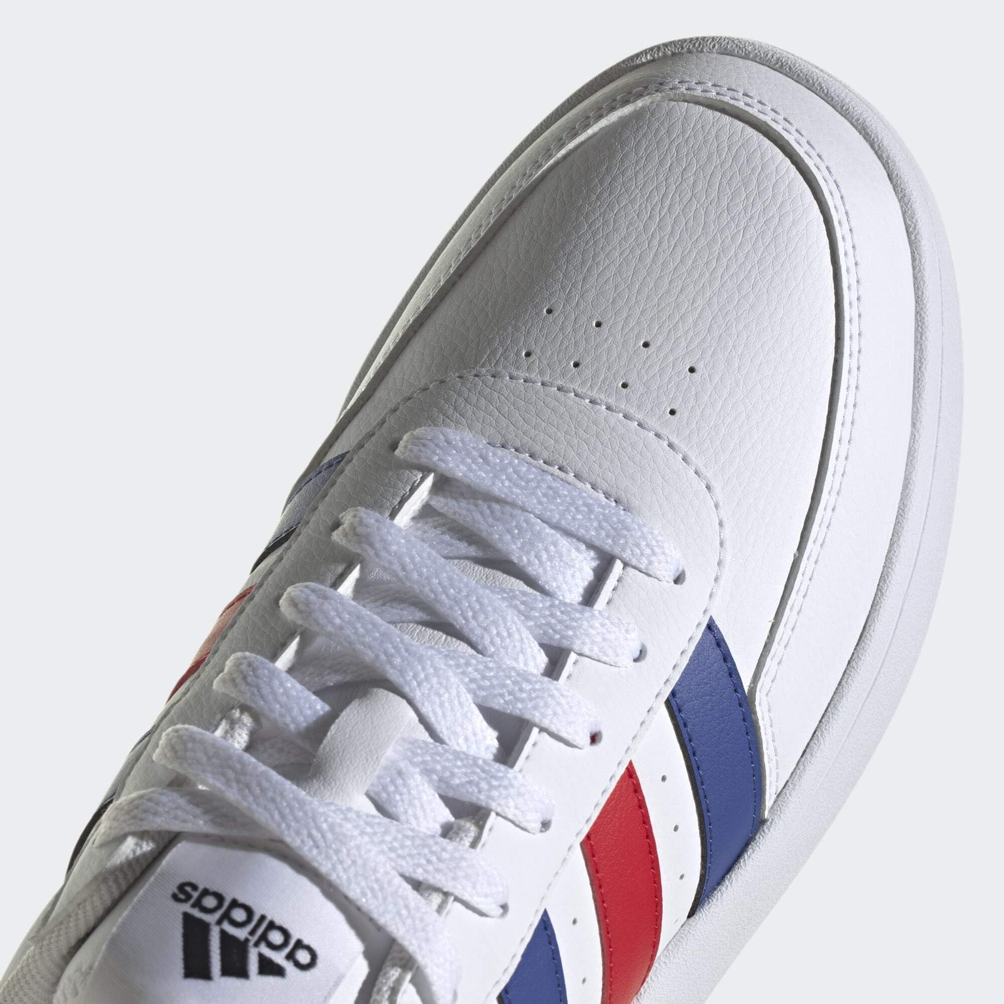 adidas Herren Breaknet 2.0 Shoes, White/Lucid Blue/Better Scarlet, 36 2/3 EU 7