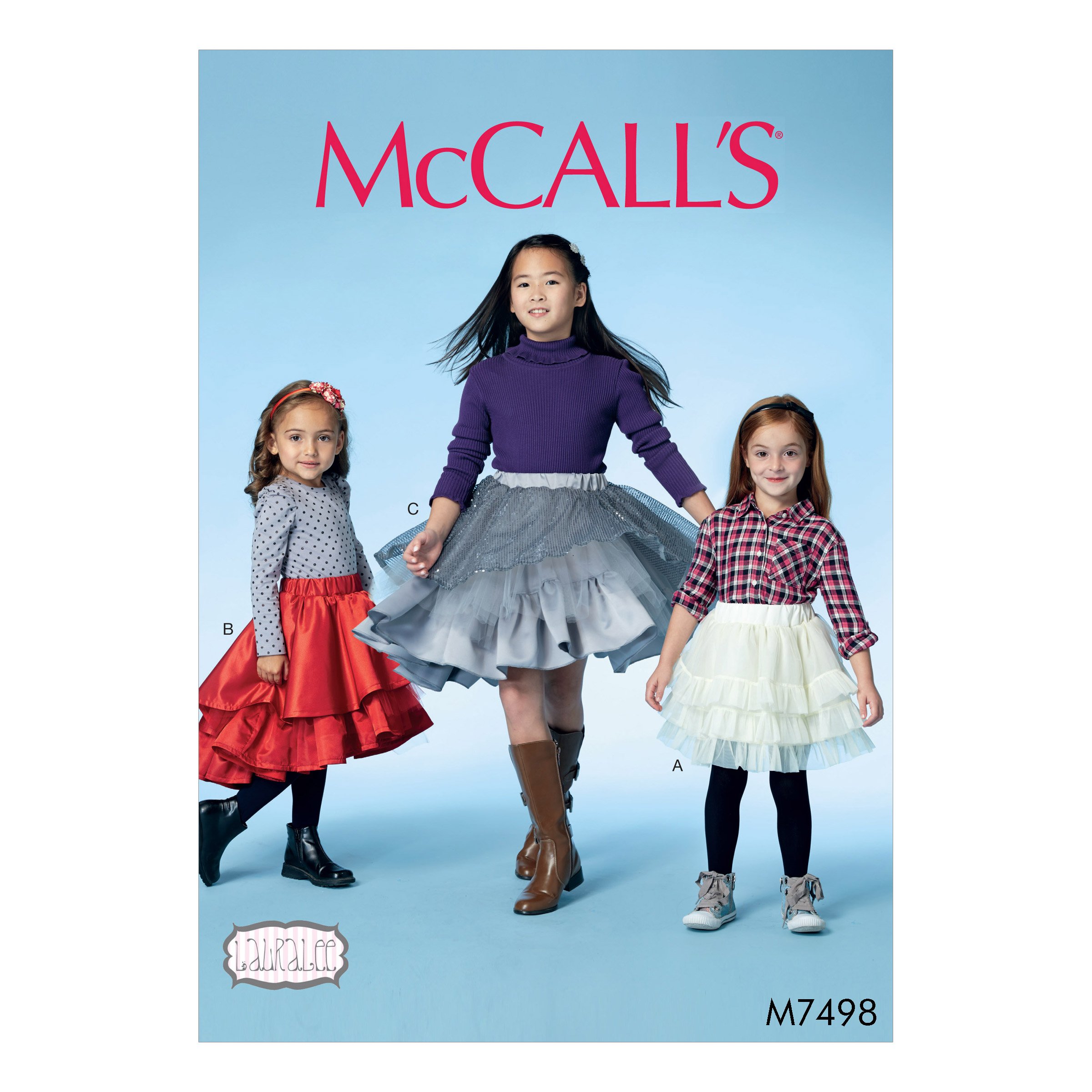 Mccall's Patterns 7498 CCE,Children's/Girls Skirts,Sizes 3-6, Tissue, Multi/Colour, 17 x 0.5 x 0.07 cm